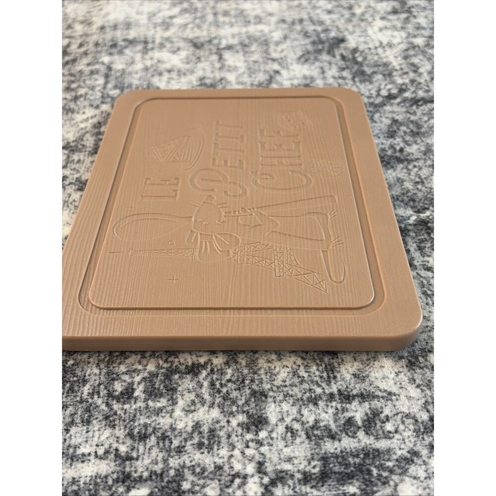 Disney Parks Epcot Remy’s Ratatouille Adventure Plastic Epcot Cutting Board Chef - Picture 2 of 9